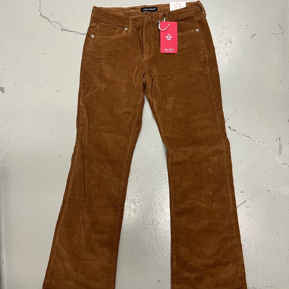 Lucky Brand Brown Corduroy Flare Jeans